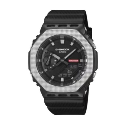 CASIO G-SHOCK GM-2100BM-1A G-STEEL ANALOG-DIGITAL BLACK SILICONE STRAP MEN WATCH
